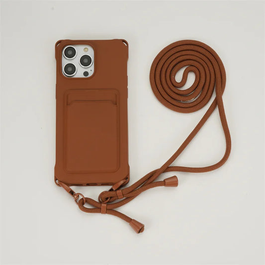 Case iPhone Crossbody com carteira
