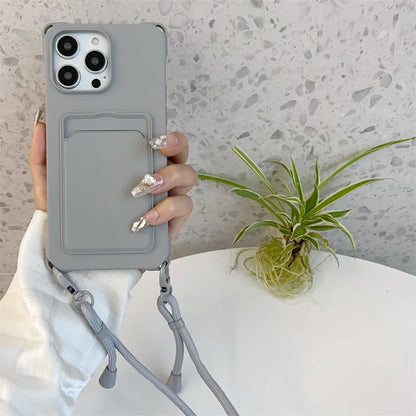 Case iPhone Crossbody com carteira