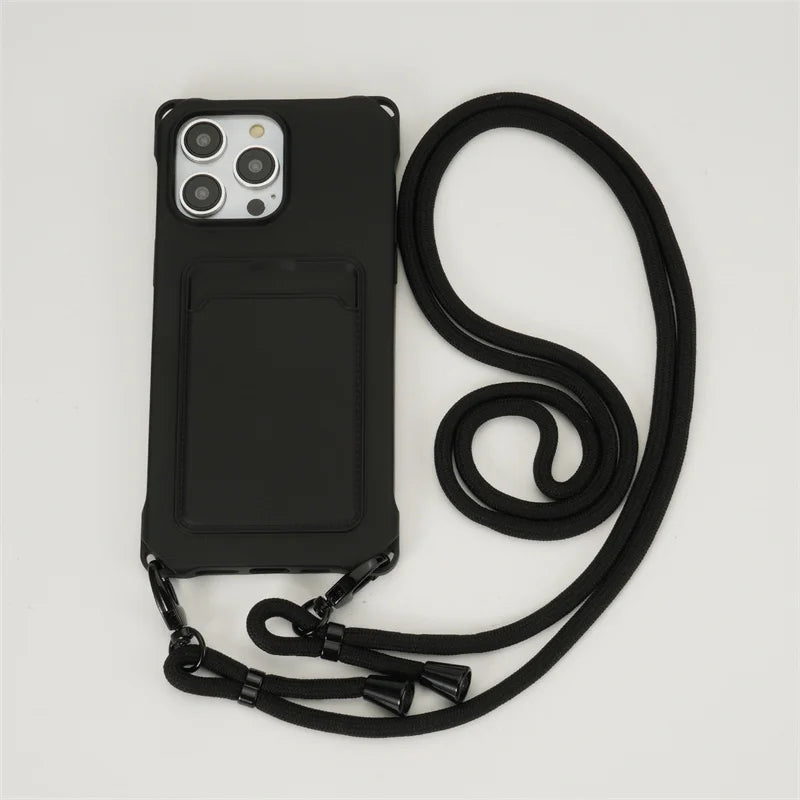 Case iPhone Crossbody com carteira
