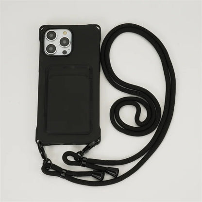Case iPhone Crossbody com carteira