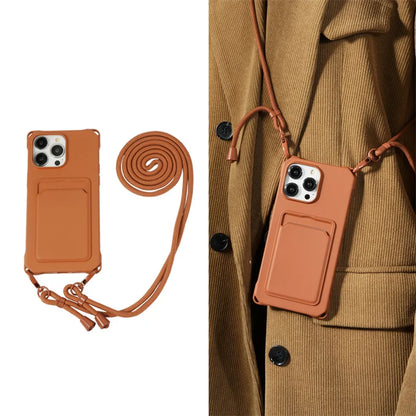 Case iPhone Crossbody com carteira
