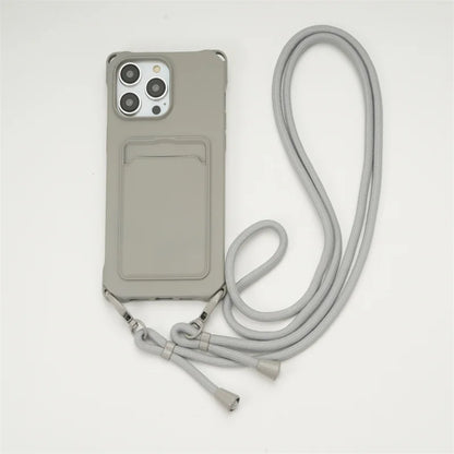Case iPhone Crossbody com carteira