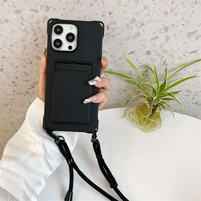 Case iPhone Crossbody com carteira